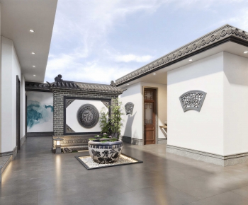 New Chinese Style Courtyard/landscape-ID:997226009