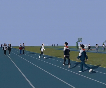 Modern Outdoor Sports Stadium-ID:694089892