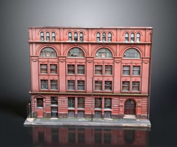 Retro Style Residential Building-ID:203201064