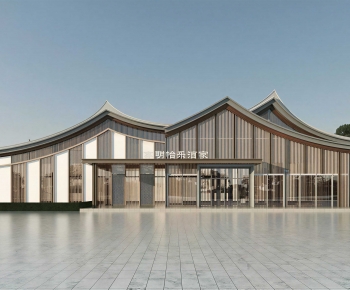 New Chinese Style Appearance Of Commercial Building-ID:817563064