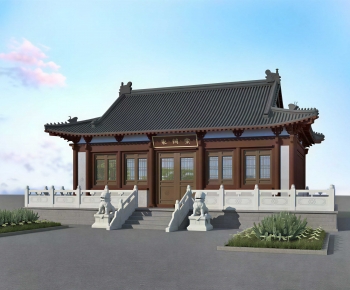 Chinese Style Religious Architecture-ID:923769583