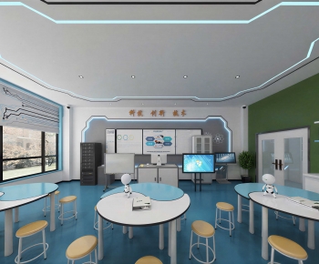 Modern School Classrooms-ID:119684937
