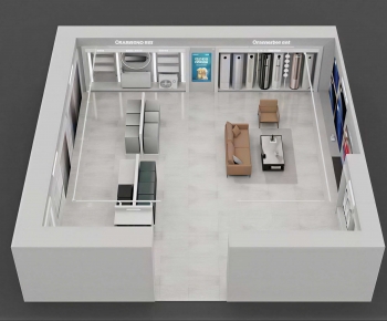 Modern Exhibition Hall-ID:718664886