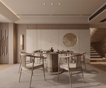 New Chinese Style Dining Table And Chairs-ID:885221967