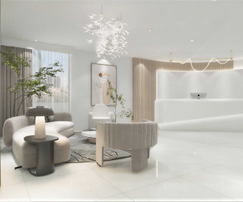 Modern Office Reception Desk-ID:894689615