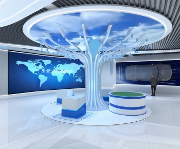 Modern Exhibition Hall-ID:146548034