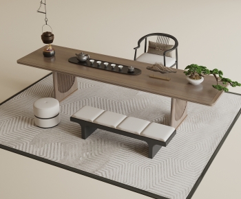 New Chinese Style Tea Tables And Chairs-ID:661191948