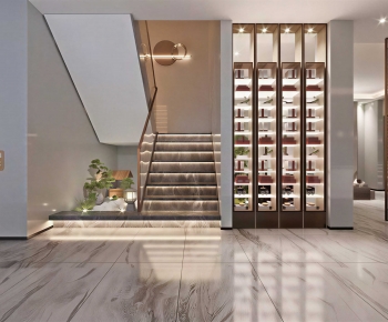 Modern Office Reception Desk-ID:867185129