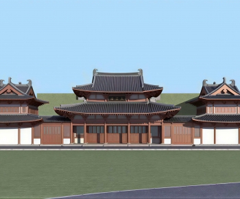 Chinese Style Ancient Architectural Buildings-ID:989255915