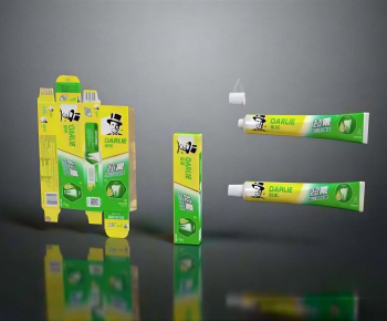 Modern Toothbrush And Toothpaste-ID:122071039
