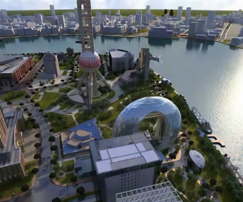 Modern Architectural Bird's-eye View Planning-ID:431972982