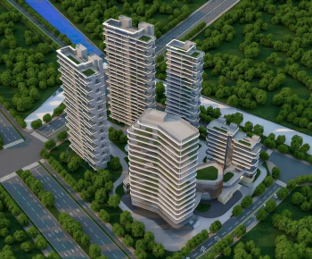 Modern Residential Building-ID:666660079