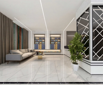 Modern Office Reception Desk-ID:208285094