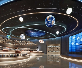 Modern Exhibition Hall-ID:458309894