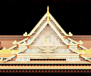 Southeast Asian Style Facade Element-ID:104780225