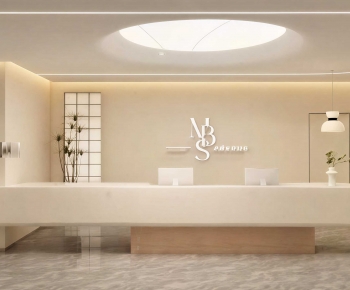 Modern Office Reception Desk-ID:862437967