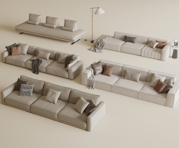 Modern Three-seat Sofa-ID:990302091