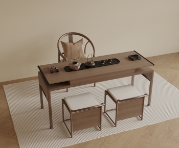 New Chinese Style Tea Tables And Chairs-ID:132957947