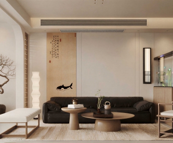 New Chinese Style A Living Room-ID:820509913