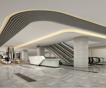 Modern Office Reception Desk-ID:937664993