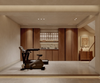Modern Home Fitness Room-ID:755631927
