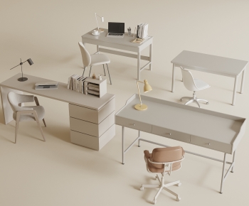 Modern Office Desk And Chair-ID:167000068