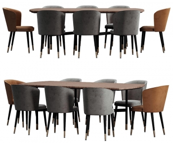 Modern Dining Table And Chairs-ID:386145111