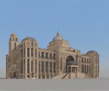 Simple European Style Building Appearance-ID:308558995