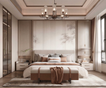 New Chinese Style Bedroom-ID:284446002