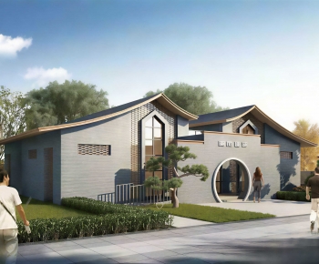 New Chinese Style Public Building-ID:279968026