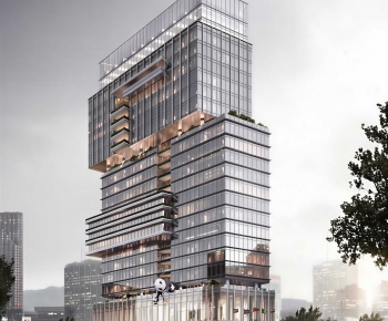 Modern Building Appearance-ID:459778071