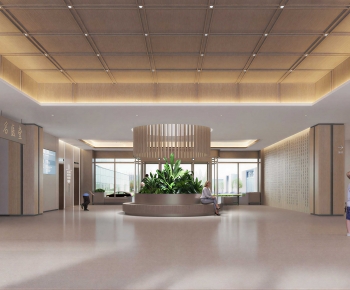 Modern Hospital Hall-ID:868069891