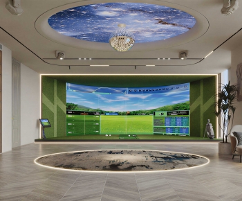 Modern Exhibition Hall-ID:327944048