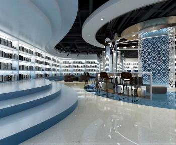 Modern Bookstore Book Bar-ID:983304026