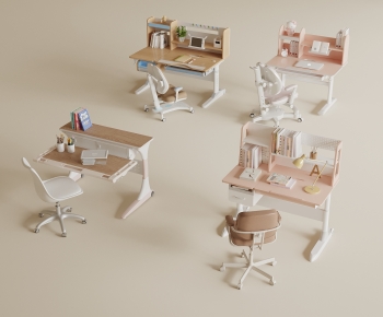 Modern Computer Desk And Chair-ID:909408094