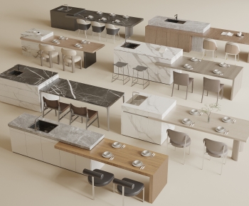 Modern Dining Table And Chairs-ID:782581091