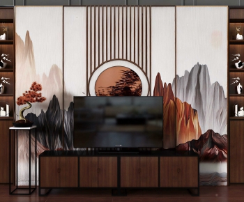 New Chinese Style TV Cabinet-ID:194222935