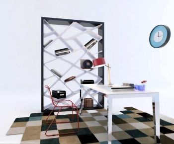 Modern Computer Desk And Chair-ID:408759168