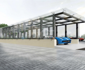 Modern Underground Parking Lot-ID:894099001