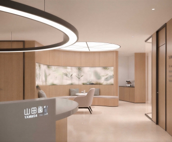 Modern Office Reception Desk-ID:449080946