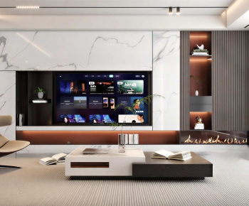 Modern A Living Room-ID:992451912