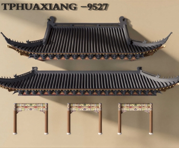 Chinese Style Building Component-ID:880700119