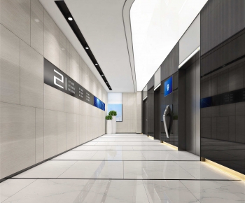 Modern Elevator Hall-ID:158967974