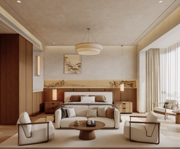 New Chinese Style Bedroom-ID:320183994