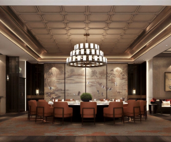 New Chinese Style Dining Room-ID:417299033