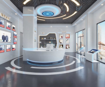 Modern Exhibition Hall-ID:439285049