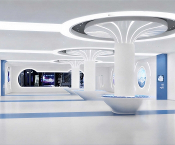 Modern Exhibition Hall-ID:685642005