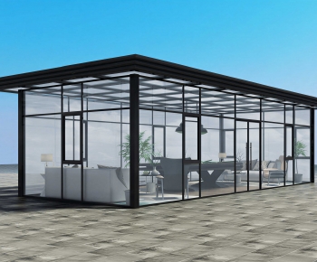 Modern Glass Sunshine Room-ID:768640046
