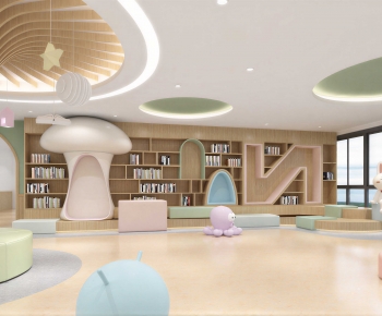 Modern Children's Reading Room-ID:189553986