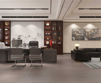 New Chinese Style Manager's Office-ID:137041096